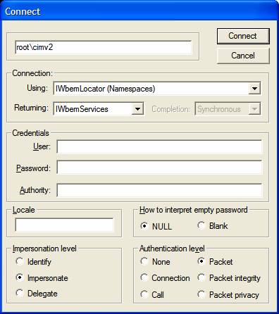 Connecting to the Win32_BootConfiguration class