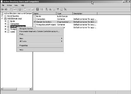 Selecting Pre-create Read-only Domain Controller account