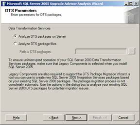 Are your DTS packages in SQL Server or saved as a file?