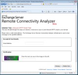 The inbound SMTP email test