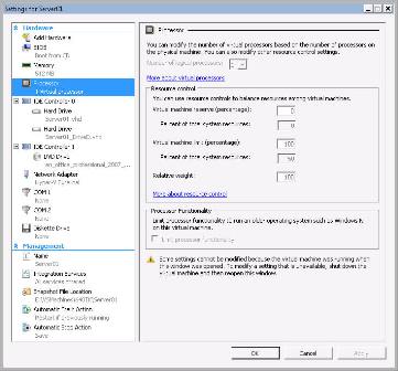 Modifying resources on Hyper-V virtual machines as they run