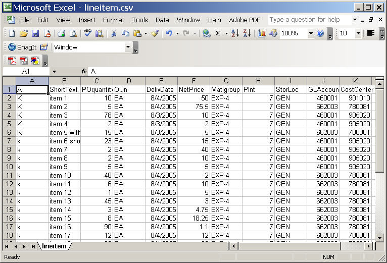 csv file form