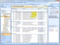 Outlook highlights occurrences of your search string