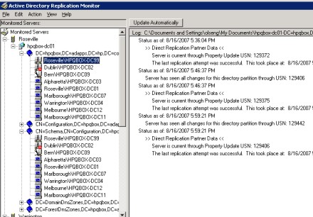 Active Directory Replication Monitor