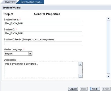 Enter the General Properties of the system