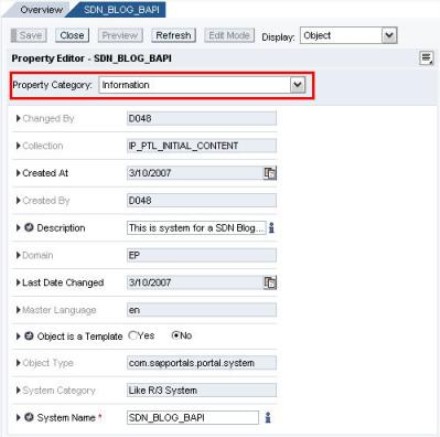 Navigate via Property Category dropdown field