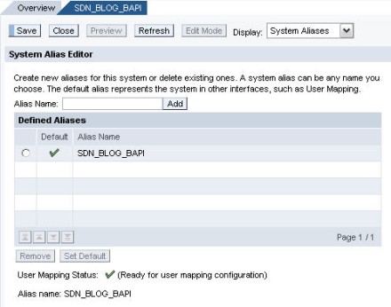 Define a System Alias