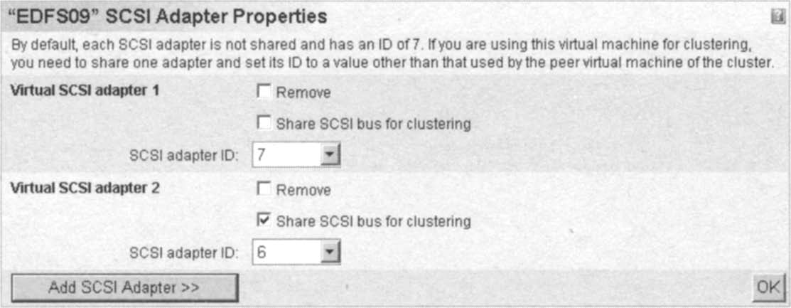 Adding an Additional Shared SCSI Adapter
