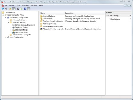 Security with Group Policy Objects
