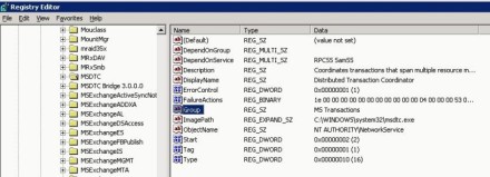 Find the last service listed in the services group.