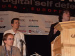 Black Hat 2007 speakers Peter Ferrie of Symantec; Nate Lawson of Root Labs; Tom Ptacek of Matasano Security