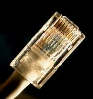 CAT5 cable with an RJ-45 connector