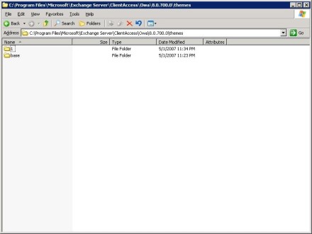 Exchange Server OWA themes