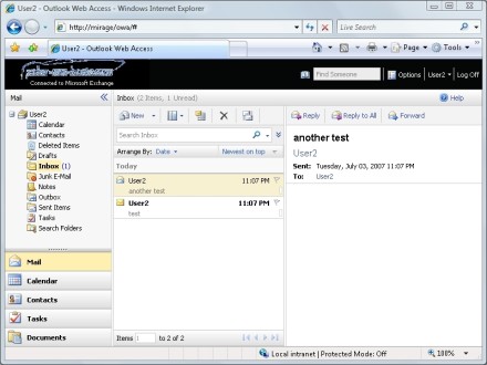Exchange Server Outlook Web Access profile