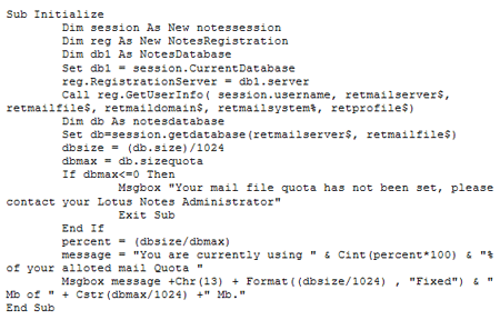 LotusScript for action button