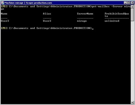Exchange Management Shell filter query