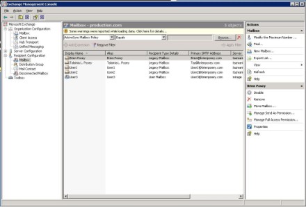 Exchange Server 2007 Exchange Management Console 