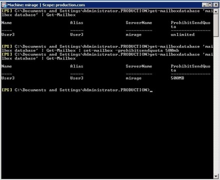 Exchange Management Shell Set-Mailbox command