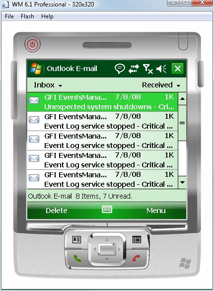 Windows Mobile Device emulator works with Exchange ActiveSync