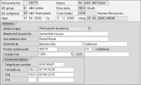 Address Infotype