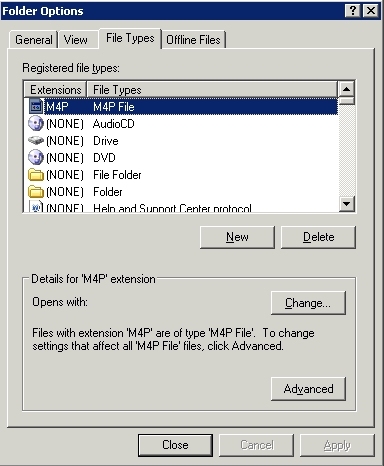 You can register custom file types.