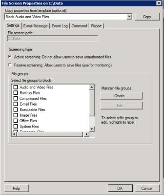 Creating custom file screens gives you a lot of flexibility.
