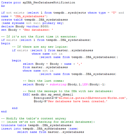 executing as remote stored procedure