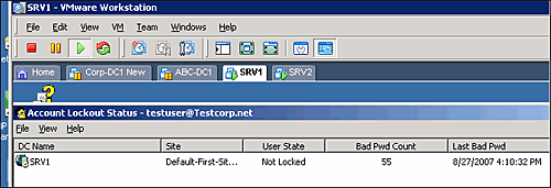 Microsoft LockoutStatus tool
