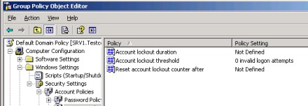values are set in Group Policy