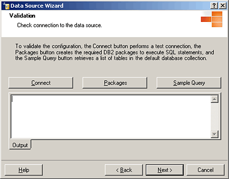 Connect SQL Server to DB2 and verify settings.