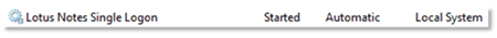 Lotus Notes Single Logon