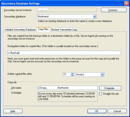 Copy Files dialog