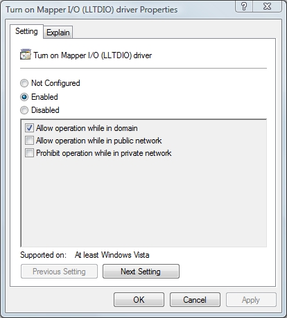 turn on Mapper I/O properties