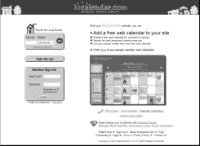 Web page before redesign