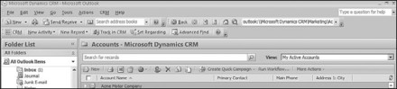 Figure 7.32: Microsoft Dynamics CRM Advanced Find example