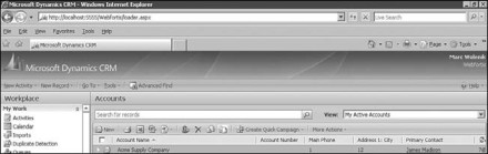 Figure 7.42: Microsoft Dynamics CRM's Merge icon