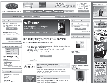 iPoints website
