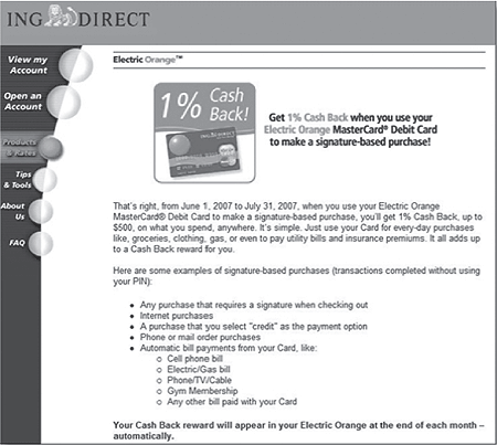 Cash-back sales promotion