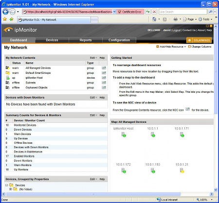 ipMonitor new devices added