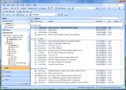 OCS 2007 missed-call notification