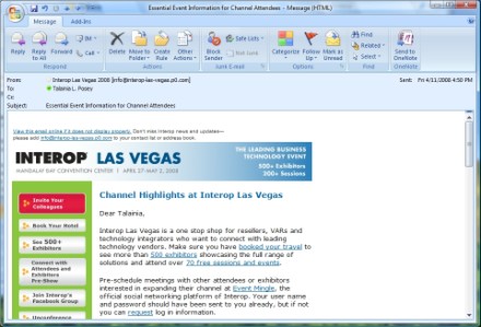 OCS 2007 presence information in email