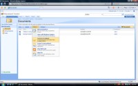 Connect to Outlook from the Actions menu