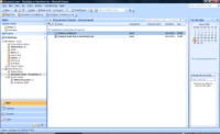 Outlook creates a new folder linked to SharePoint document library