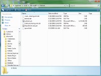 .OST file had become much smaller