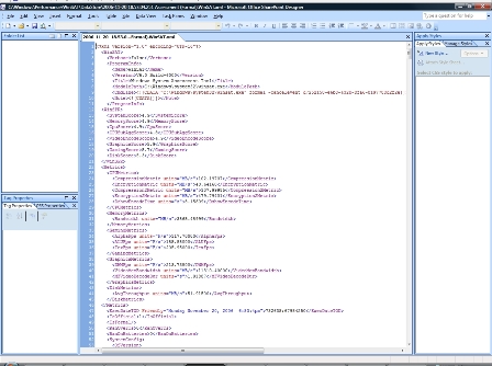The performance ratings are stored in an XML file.