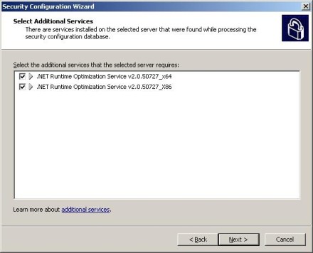 Exchange 2007 Security Configuration Wizard