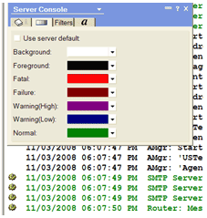 Change Domino server console colors