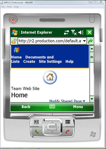 Browse Microsoft SharePoint documents on mobile devices