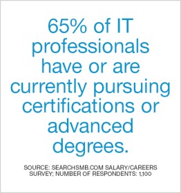 IT professionals pursuing advanced degrees
