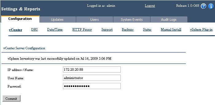 configuring vShield Zones